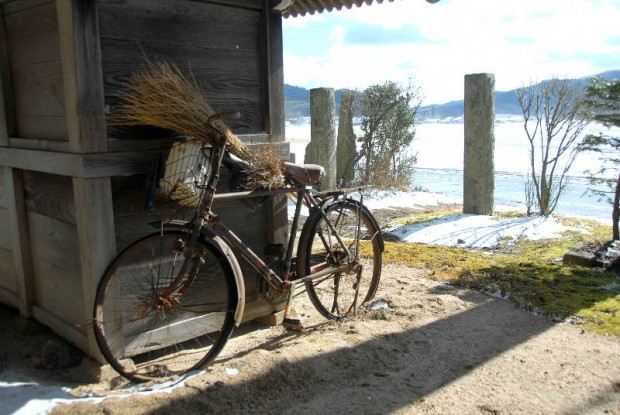 長福寺の住職の自転車